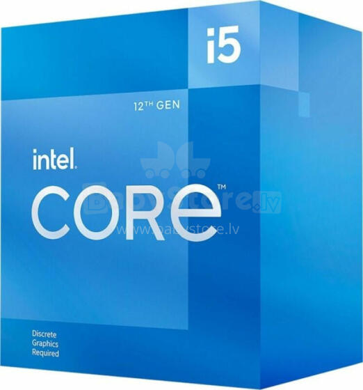 Procesors Intel Core i5-12400F, 2,5 GHz, 18 MB, BOX (BX8071512400F)