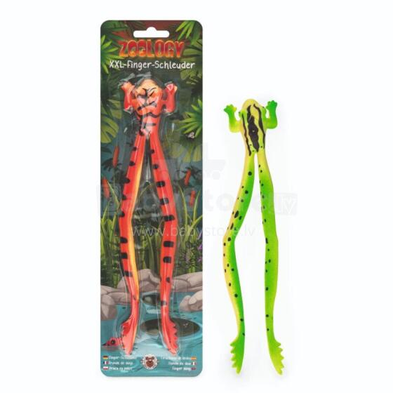 Zoology - Finger slingshot XXL frog, 2 assorted