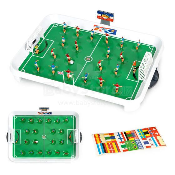 Mini table football game on springs for 22 players