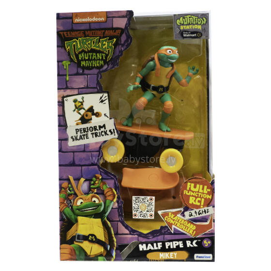TMNT RC skrituļdēlis ar Half Pipe Michelangelo figūru, 71035