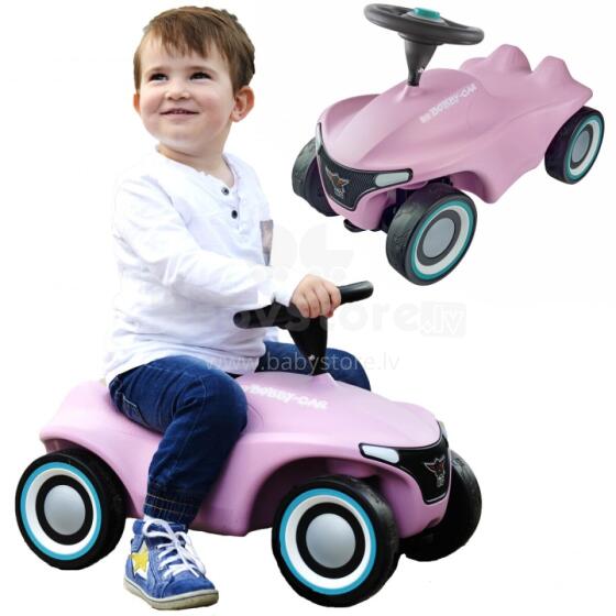 Большая розовая каталка-карета Bobby Car Neo Pink для детей