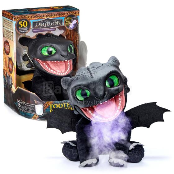 HOW TO TRAIN YOUR DRAGON Real FX интерактивная марионетка - Беззубик (Toothless)