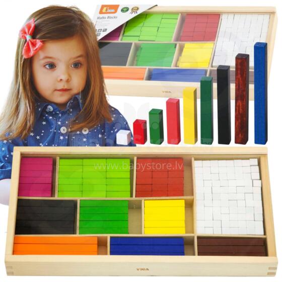 VIGA Wooden Educational Mathematical Cuisenaire Rods