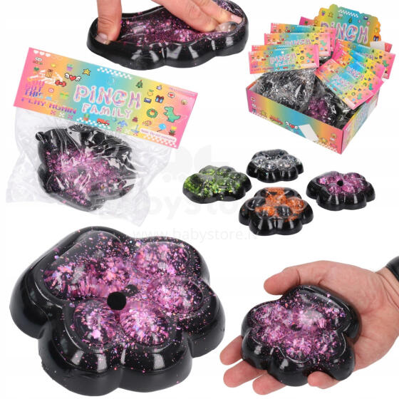 GNIOTEK SQUISHY ŁAPKA BROKATOWA