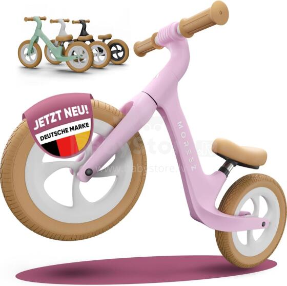 Moreez Balance Bike Art.255178 Pink Детский велосипед - бегунок с металлической рамой