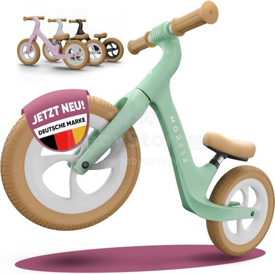 Moreez Balance Bike Art.255178 Green Children's bicycle - runner with metal frame