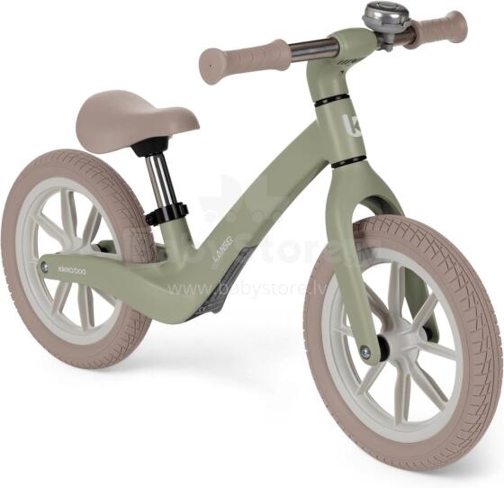 KikkaBoo Lanser Balance Bike Art.255184 Green Children's bicycle - runner with metal frame
