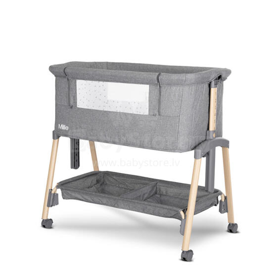 Lorelli Millie Art.10080732506 Grey Cot for comfortable co-sleeping 2 in 1