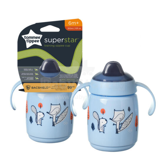 TOMMEE TIPPEE mācību krūze TT 1X SIPPEE,  6mēn+, 300ml, blue, 448009