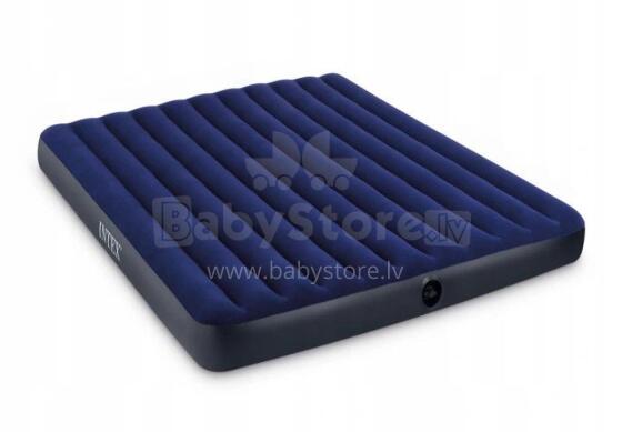 Надувной двуспальный матрас 203x183 см велюр INTEX 64755
