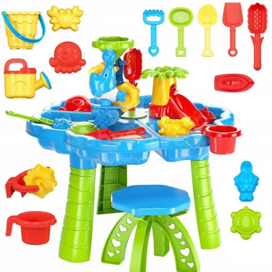 WOOPIE Water Table 2in1 Sandbox with Chair Aquapark with Dolphin