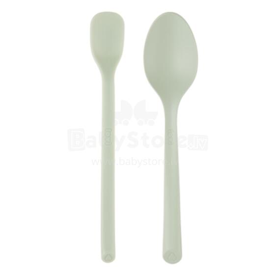 LOVI 35/585_gre Set First Spoon and Table Spoon Pistachio