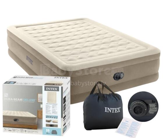Inflatable Double Mattress 203x152 cm with Built-In Pump INTEX 64428