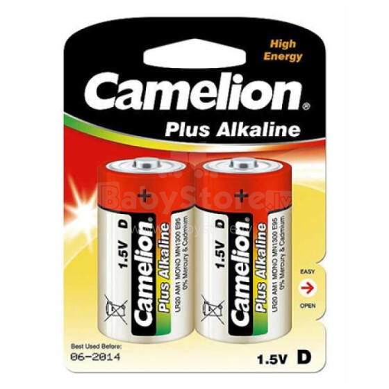 Camelion D/LR20, Plus Alkaline, 2 pc(s)