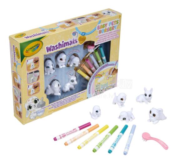 CRAYOLA radošais komplekts Washimals Baby Pets Nursery, 74-7516