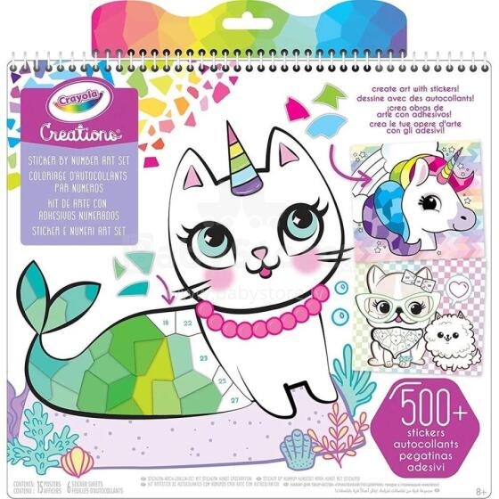 CRAYOLA uzlīmju grāmata pēc cipariem, 04-6229