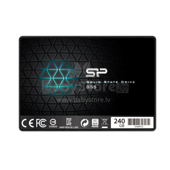 Silicon Power Slim S55 2,5 collu 240 GB Serial ATA III TLC