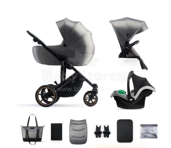 KINDERKRAFT Multifunctional Stroller 3in1 PRIME 2 MINK PRO Shadow Grey