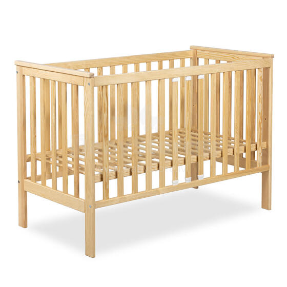 Klups Iwon Art.256073 Pine Koka gultiņa ar barjeru - 120x60