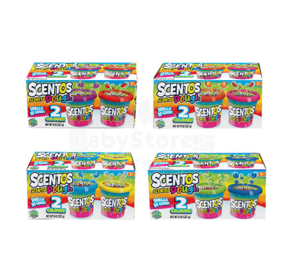 SCENTOS ST 45610 Scented Play Dough 2 pcs mix of colors