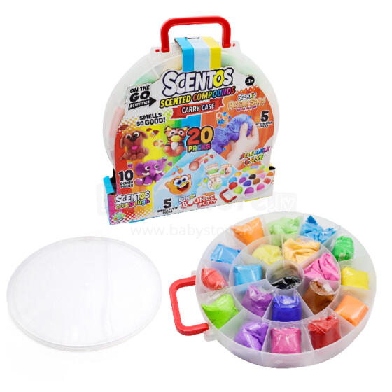 SCENTOS ST40797 Scented Modeling Masses - Suitcase of 20 Pieces