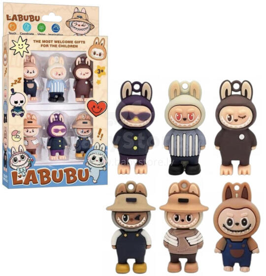 FIGURKA LABUBU 6 SZTUK