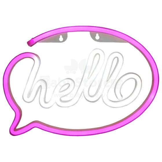 Manta SNL08PKT Style Neon Lights HELLO Pink/White