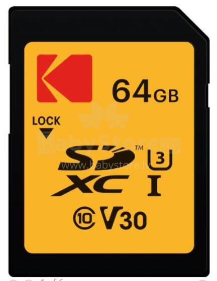 Kodak SD 64GB UHS-I U3 V30 Ultra Performance EKMSD64GXC10HPRK