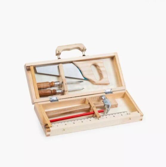 Darbarīku komplekts koka kastē (6 instrumenti)