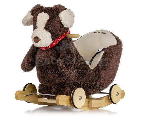 MILLY MALLY 4771 Rocking Dog Polly Plus - Brown Dog
