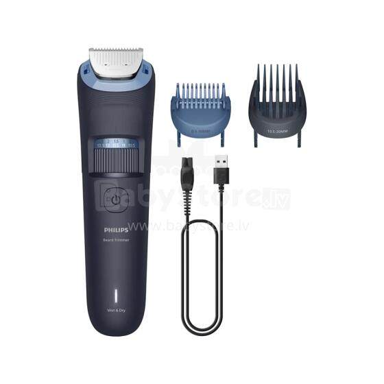 PHILIPS series 3000 bārdas trimmeris, tumši zils