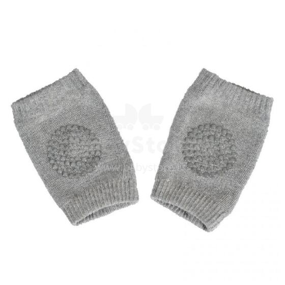 Mini Baby Knee Pads Art.257585 Light Grey Crawling knee pads