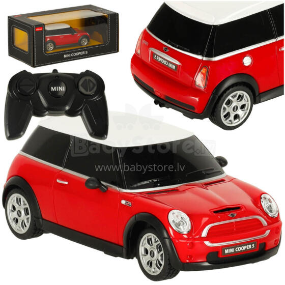 Ikonka Art.KX3523 RC auto 1:24 MINI COOPERS sarkans
