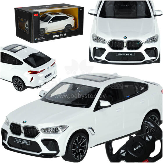 Ikonka Art.KX3538 RC auto 1:14 BMW X6 M balts