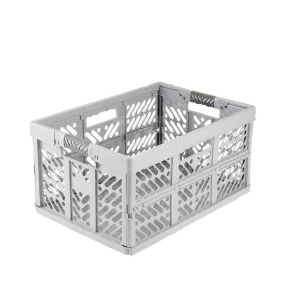 Folding box with load capacity up to 50kg Ben 54x37x28cm 45L grey