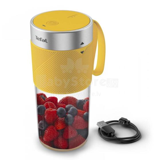 TEFAL Lightmix portatīvais bezvadu blenderis, 300 ml, dzeltens