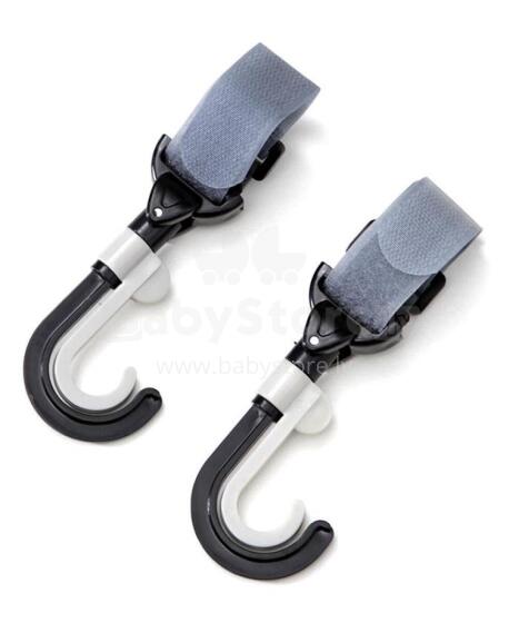 Mini Baby Stroller Hookey Art.1606 Black  Universal stroller hooks Hookey