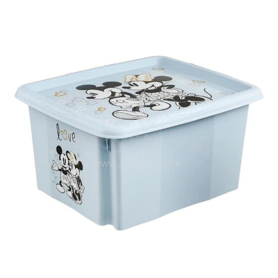 Box with lid 24L Karolina &amp;quot;Mickey Mouse&amp;quot; 42.5x35.5x22.5cm blue