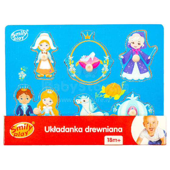 SMILY PLAY SPW83808 Koka puzle Pelnrušķīte