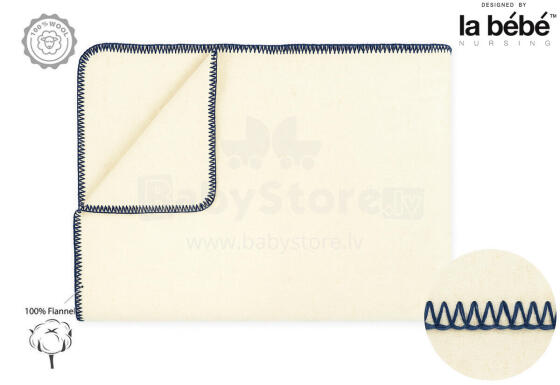 La bebe™ Merinos New Zeland  Art.258044 Navy Детское шерстяное одеяло 90x130 см