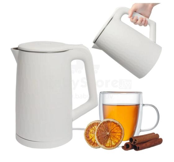 Cordless Electric Travel Kettle 1500W 1.8L Rotating Base White