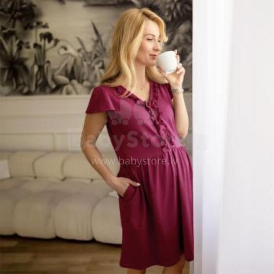 EWA 967873 LINDA Рубашка для беременных Бордовая S