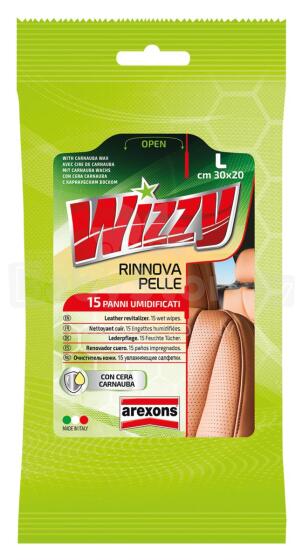 Leather revitalizer WIZZY - 15 wipes