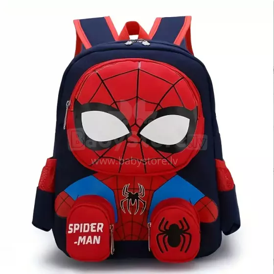 Children School Backpack Spiderman Art.258561 Dark Blue Детский рюкзак