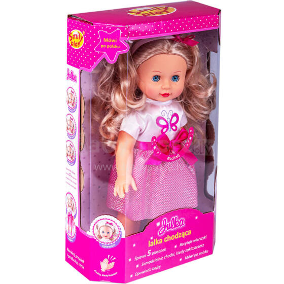 SMILY PLAY SP83684 Pastaigājošā runājošā lelle Julka
