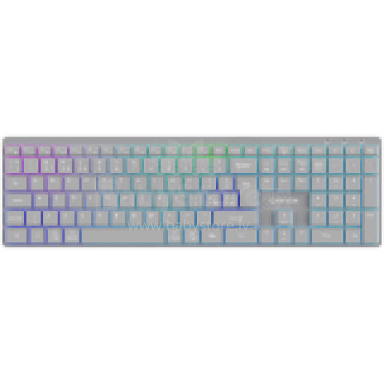 CANYON клавиатура HKB-W11 UK/US RGB Двухрежимная Беспроводная Серая