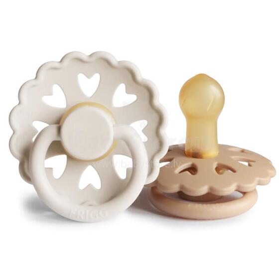 Frigg Fairytale Round Latex Art.100153  The Ugly Duckling/The Emperors New Clothes Apaļš māneklītis (knupītis) no 100% naturāla kaučuka no 0-6 mēn. (2 gb.)