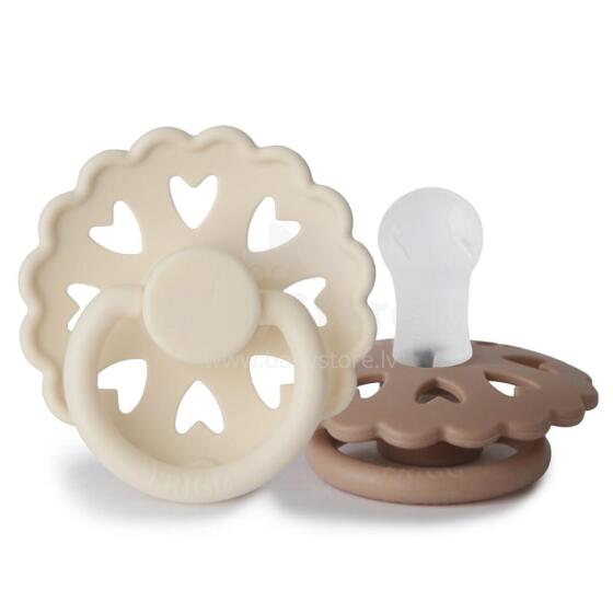 Frigg Fairytale Round Silicone Art.100135 The Ugly Duckling/The Emperors New Clothes  Apaļš māneklītis (knupītis) no 100% naturāla silikona no 0-6 mēn. (2 gb.)
