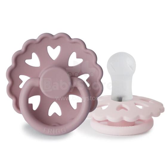 Frigg Fairytale Round Silicone Art.100142 The Little Mermaid/The Snow Queen  Pacifier (nipple) made of 100% natural rubber 6-18 months (2 pcs.)