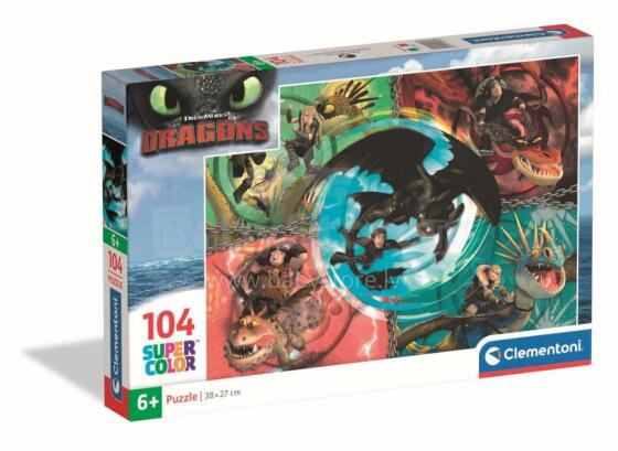 CLEMENTONI CHILDREN PUZZLE How To Train Your Dragon, 104 pcs,, 25035